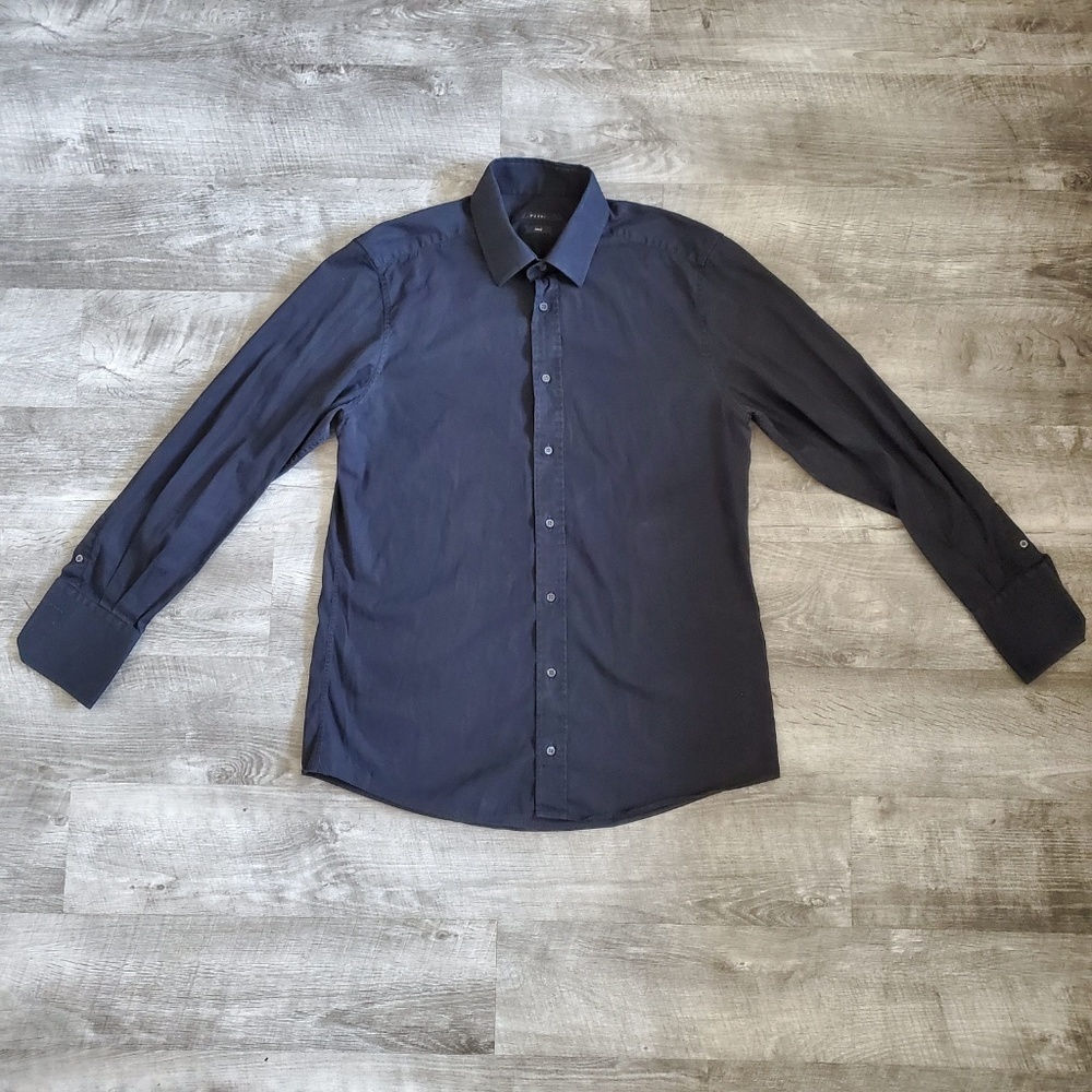 Gucci Button Up Dress Shirt Black  42/16.5